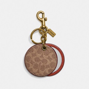 Coach Mirror Bag Charm In Signature Canvas Marroni Rosse | COH866450
