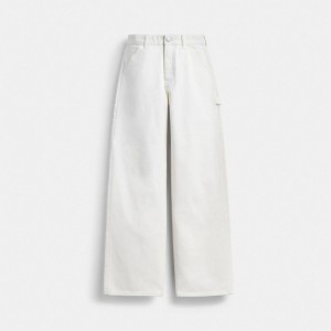 Coach Painter Jeans In Organic Cotton Bianche | COH866046
