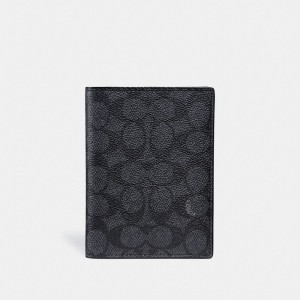 Coach Passport Case In Signature Canvas Grigie | COH866730