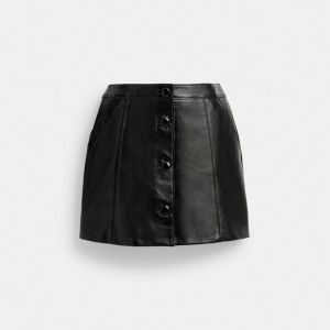 Coach Patent Leather Mini Skirt Nere | COH866030