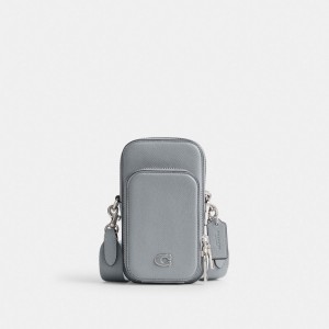 Coach Phone Crossbody Grigie Blu | COH866548