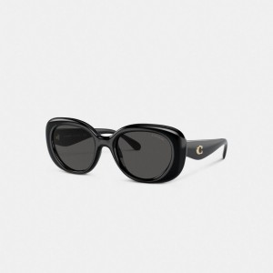 Coach Pillow Tabby Round Sunglasses Nere | COH866354