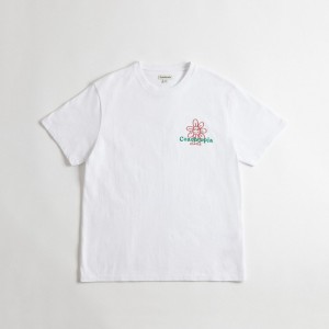 Coach Relaxed T Shirt In 97% Recycled Cotton: Flower Watcher Bianche | COH866913