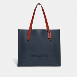 Coach Relay Tote Bag Blu | COH866528