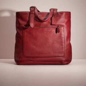 Coach Restored Metropolitan Soft Tote Grigie Rosse | COH866636
