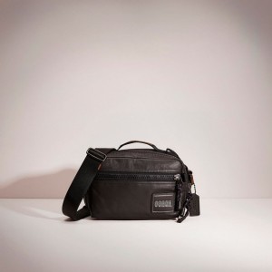 Coach Restored Pacer Top Handle Crossbody With Patch Nere Rame Nere | COH866569
