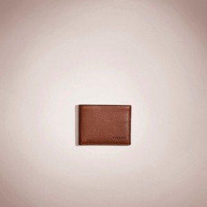 Coach Restored Slim Billfold Wallet Marroni | COH866704