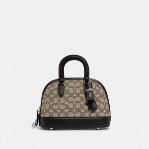 Coach Revel Bag 24 In Signature Textile Jacquard Argento Nere | COH865144