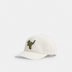 Coach Rexy Patch Baseball Hat Bianche | COH867043
