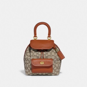 Coach Riya Backpack 21 In Signature Textile Jacquard Colorate | COH865478