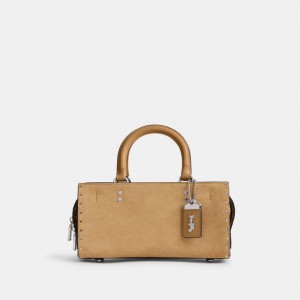 Coach Rogue Bag 26 With Rivets Argento | COH865183
