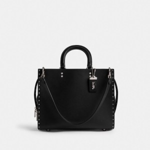 Coach Rogue Bag With Rivets Argento Nere | COH864952