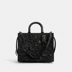 Coach Rogue Bag With Tea Rose Nere Nere | COH865166