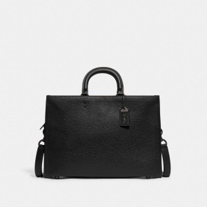 Coach Rogue Brief In Regenerative Leather Nere | COH866530