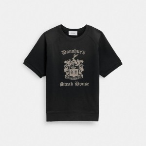 Coach Shrunken Raglan Crewneck Nere | COH866884