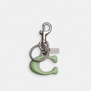 Coach Signature Bag Charm Argento | COH866467