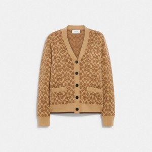 Coach Signature Cardigan Marroni | COH865953