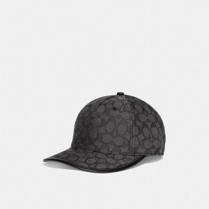 Coach Signature Jacquard Baseball Hat Grigie | COH866417
