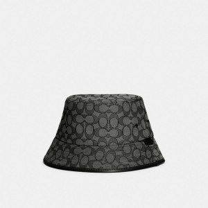 Coach Signature Jacquard Bucket Hat Grigie | COH867041