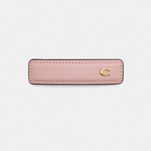 Coach Signature Leather Barrette Rosa | COH866163