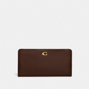 Coach Skinny Wallet Cioccolato | COH865487