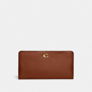 Coach Skinny Wallet Marroni | COH865526