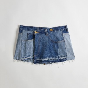 Coach Skirt In Repurposed Denim Blu | COH866020