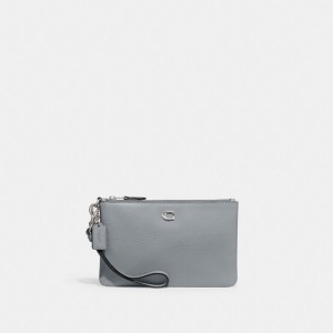 Coach Small Wristlet Argento Grigie Blu | COH865633