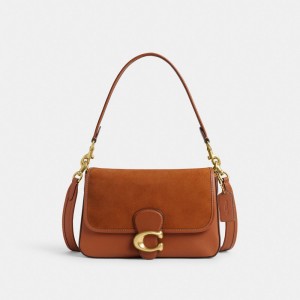 Coach Soft Tabby Shoulder Bag Marroni | COH864941
