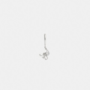 Coach Sterling Silver Scorpion Huggie Earring Argento | COH867023