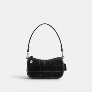 Coach Swinger Bag 20 Argento Nere | COH864930