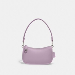 Coach Swinger Bag 20 Argento Viola | COH864758