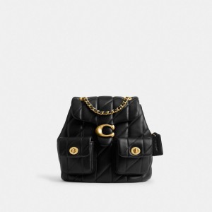 Coach Tabby Backpack With Quilting Nere | COH865459