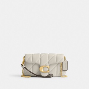 Coach Tabby Crossbody Wristlet With Pillow Quilting Bianche | COH865632