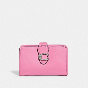 Coach Tabby Medium Wallet Argento Rosa | COH865486