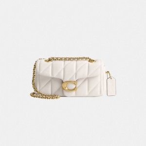 Coach Tabby Shoulder Bag 20 With Quilting Bianche | COH864859
