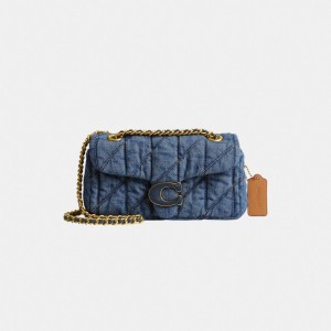 Coach Tabby Shoulder Bag 20 With Quilting Blu Indaco | COH864879