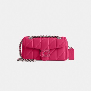 Coach Tabby Shoulder Bag 20 With Quilting Argento | COH864909