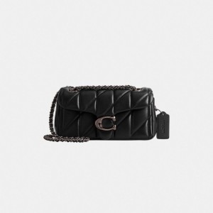 Coach Tabby Shoulder Bag 20 With Quilting Blu Grigie Nere | COH864998