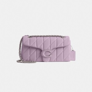 Coach Tabby Shoulder Bag 26 With Quilting Argento Viola | COH864973