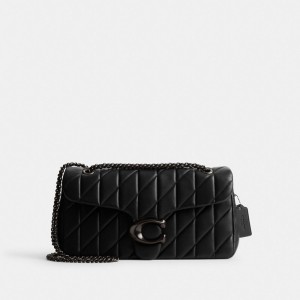Coach Tabby Shoulder Bag 33 With Quilting Blu Grigie Nere | COH865002