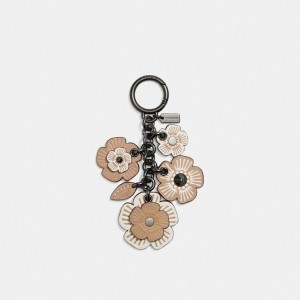 Coach Tea Rose Mix Bag Charm Nere | COH866464