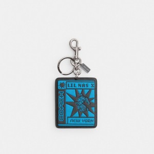 Coach The Lil Nas X Drop Bunny Bag Charm Argento Blu | COH866454