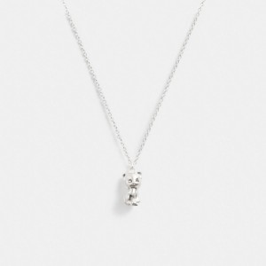 Coach The Lil Nas X Drop Cat Pendant Necklace Argento | COH866111