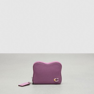 Coach Wavy Zip Around Wallet In Coachtopia Leather Viola | COH865558