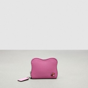 Coach Wavy Zip Around Wallet In Coachtopia Leather Rosa | COH865559