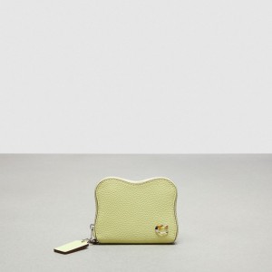 Coach Wavy Zip Around Wallet In Coachtopia Leather Verdi Chiaro | COH865594