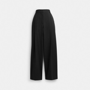 Coach Wide Leg Trousers Nere | COH866032