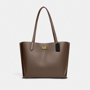 Coach Willow Tote Bag Grigie Scuro | COH865015