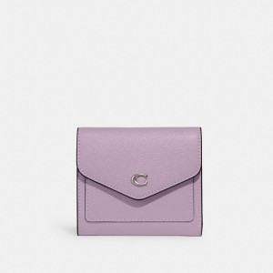 Coach Wyn Small Wallet Argento Viola | COH865545
